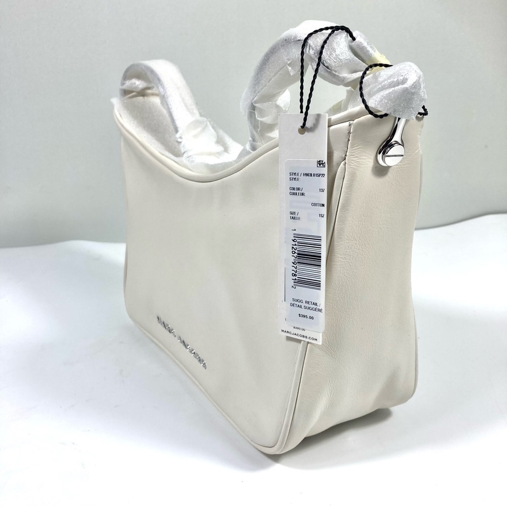 Marc Jacobs Tempo Baguette Leather Shoulder Bag in Cotton Color NEW H903L01SP22 - Picture 5 of 16
